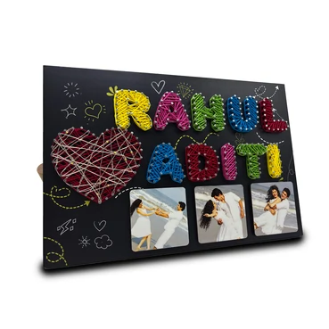 Wooden String Art photo frame